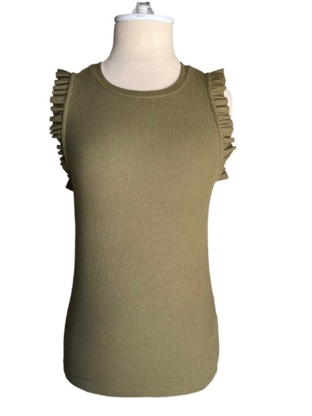 J Crew Green Flutter Tabk